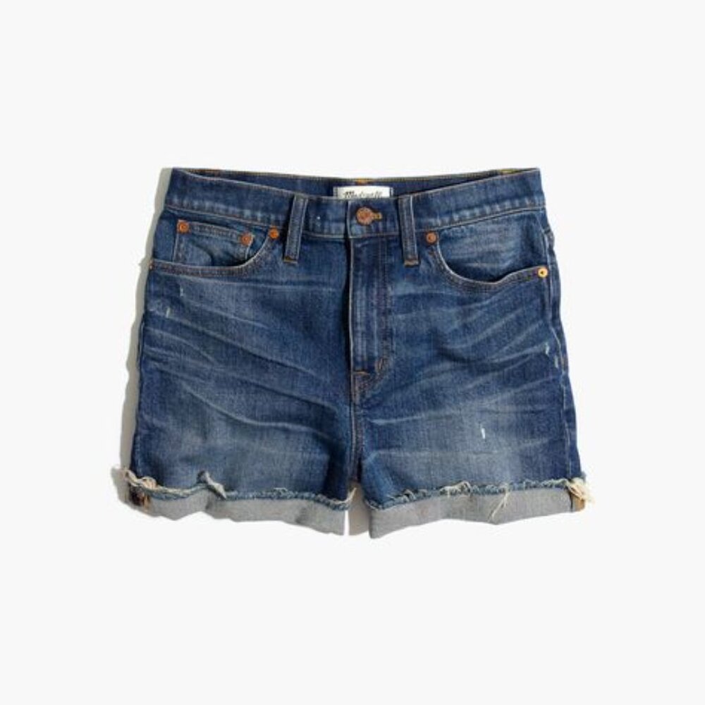 Madewell - High Rise Denim Shorts Cut-Off F7109 | Size 31 | Glenoaks Blue Jean